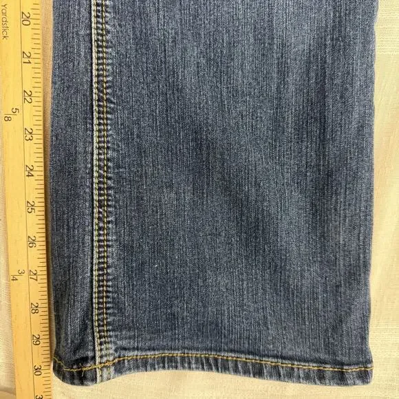 Ariat Real Rosa Bootcut Women's Jeans Sz 33 S Lita Med Wash Western Whisker - Picture 8 of 11